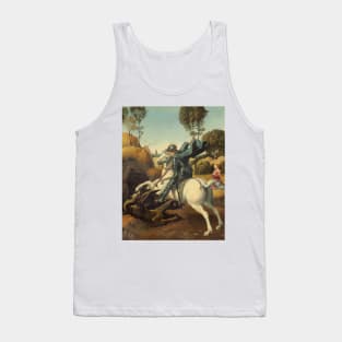 Saint George and the Dragon Oil Painting By Raphael Tank Top